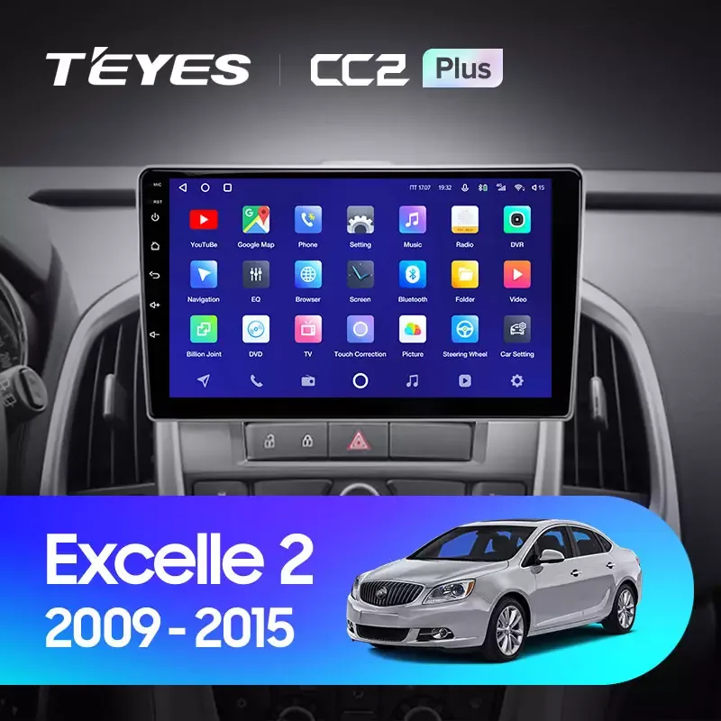 Комплект магнитолы TEYES CC2 Plus 9.0" для Opel Astra J 2009-2018