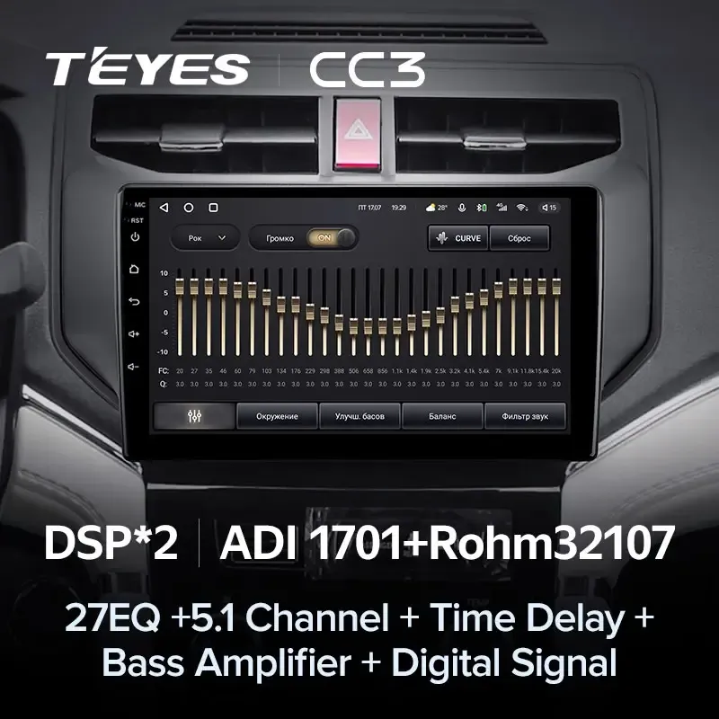 Комплект магнитолы TEYES CC3L 9.0" для Toyota Rush