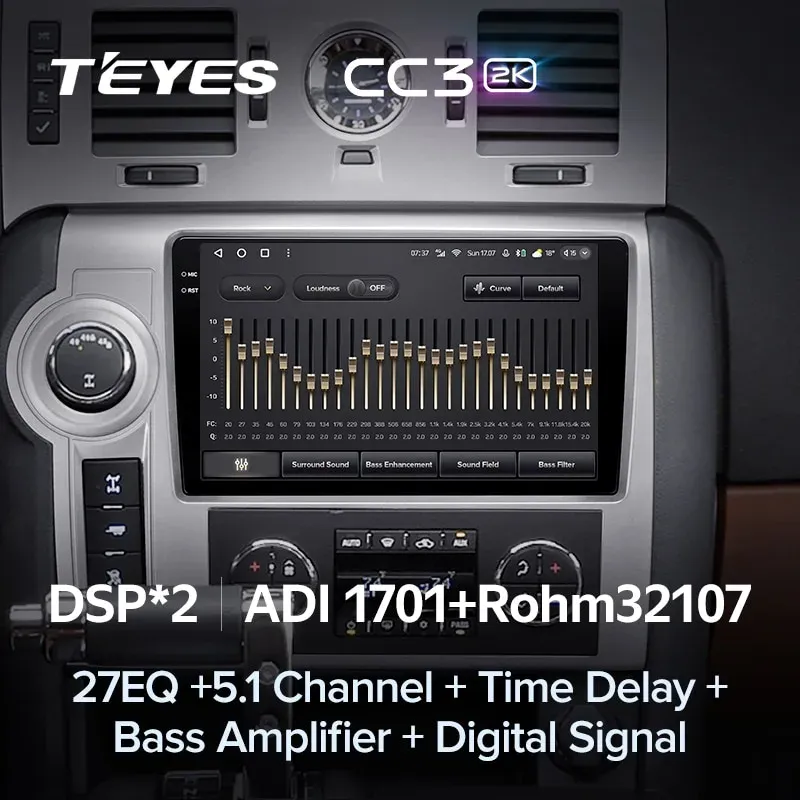 Комплект магнитолы TEYES CC3 2K 9.5" для Hummer H2 I 2002-2007