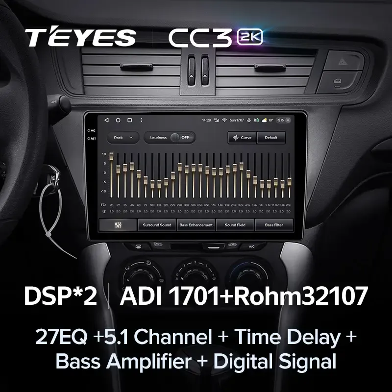 Комплект магнитолы TEYES CC3 2K 10.36" для Citroen C3 II 2009-2016