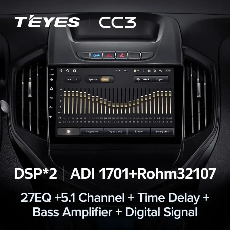 Комплект магнитолы TEYES CC3L 9.0" для Geely GC6