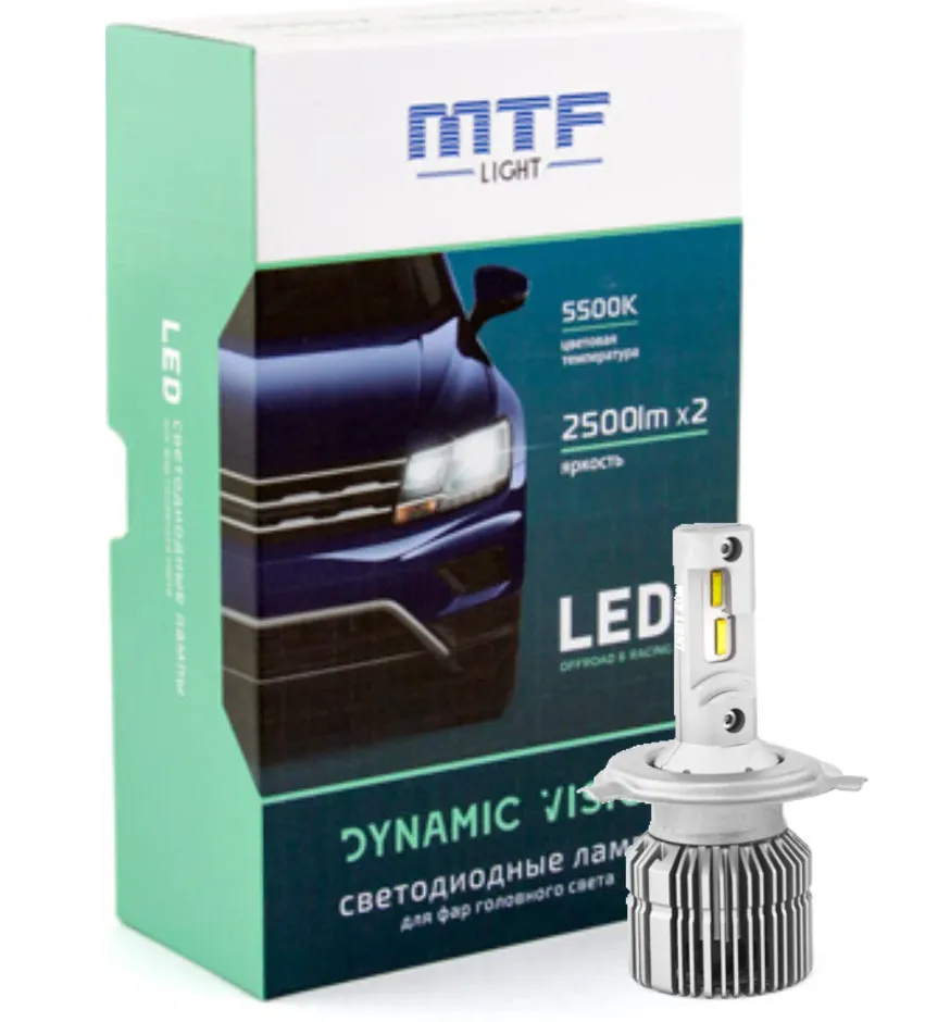 Лампа светодиодная MTF HB4 DYNAMIC VISION LED 5500K 2500Lm - фото