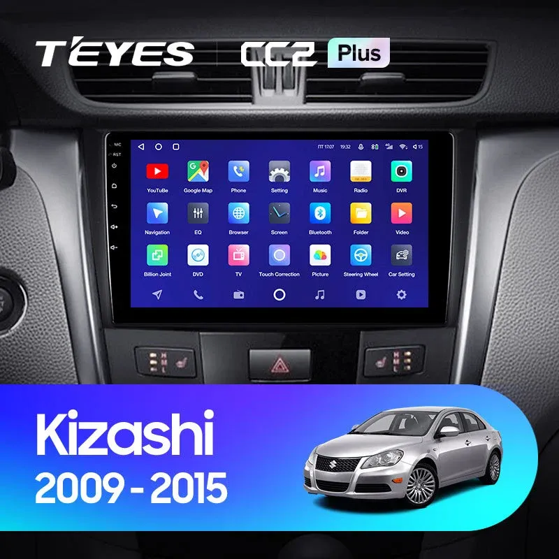Комплект магнитолы TEYES CC2 Plus 9.0" для Suzuki Kizashi I 2009-2014