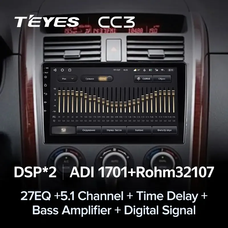 Комплект магнитолы TEYES CC3L 10.2" для Mazda CX-9