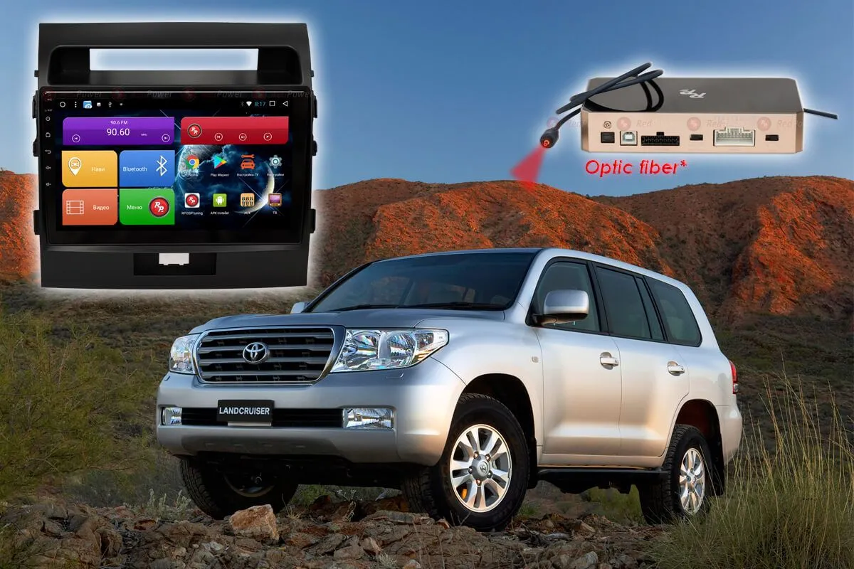Автомагнитола RedPower 51200 R IPS DSP Toyota Land Cruiser 200 2007-2014 - фото