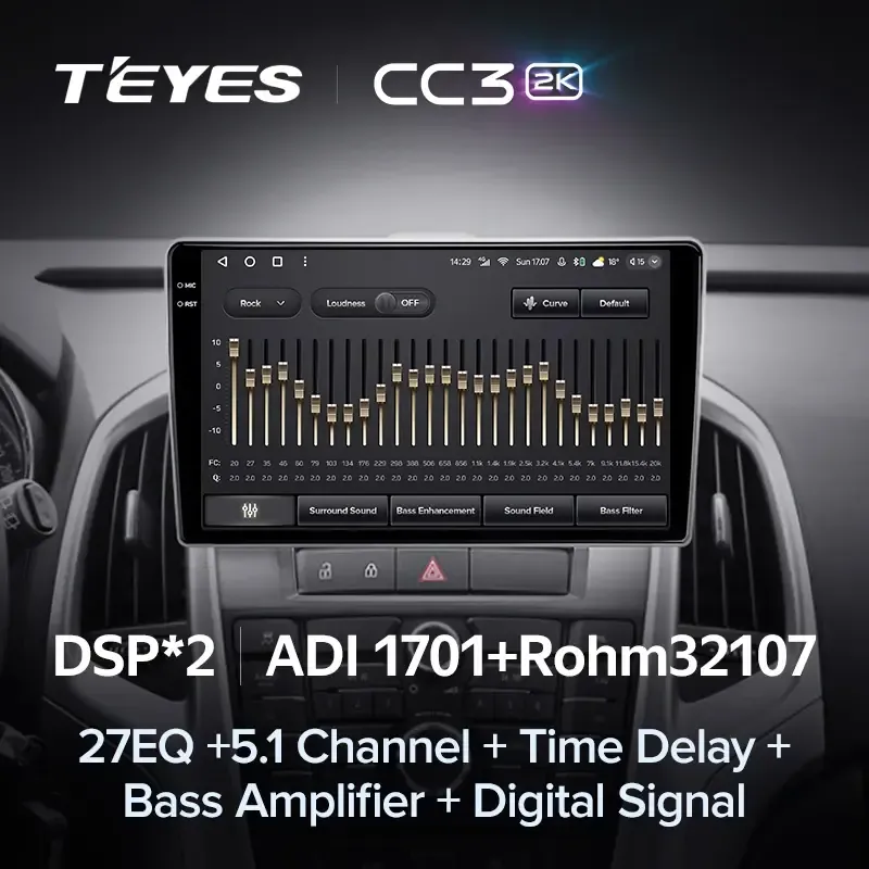 Комплект магнитолы TEYES CC3 2K 9.5" для Buick Excelle II 2009-2015