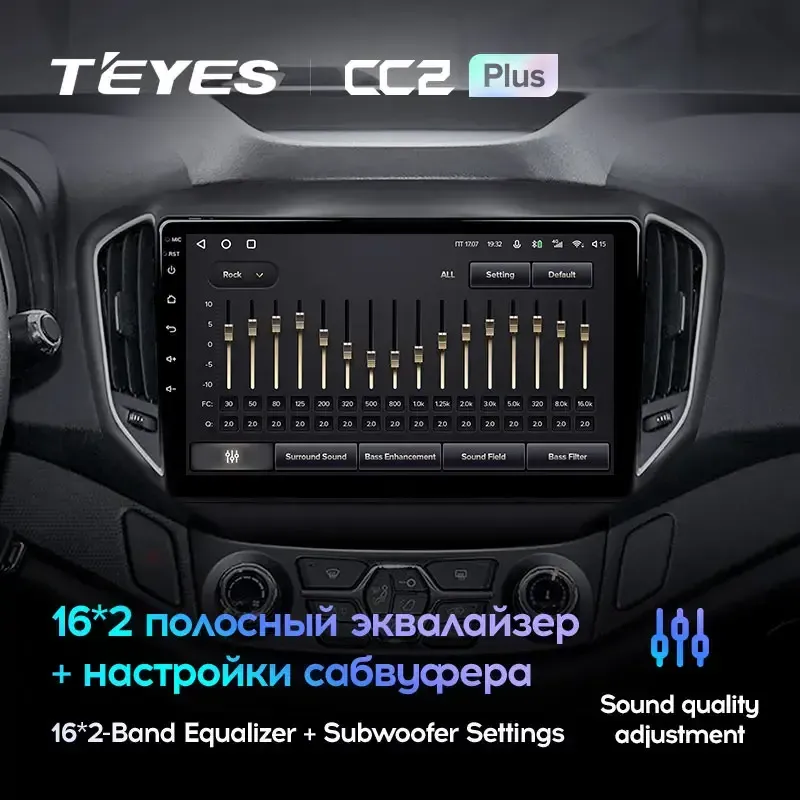Комплект магнитолы TEYES CC2 Plus 10.2" для Chery Tiggo 5 T21 2014-2020
