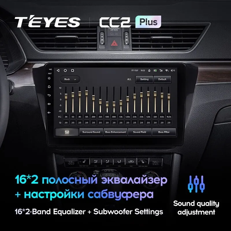 Комплект магнитолы TEYES CC2 Plus 10.2" для Skoda Superb III 2015-2019