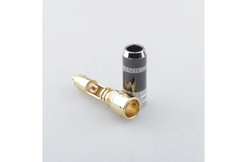 RCA - разъем Tchernov Cable Banana RCA Plug Classic V2/White 5mm - фото