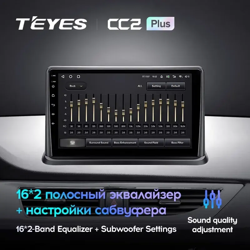 Комплект магнитолы TEYES CC2 Plus 9.0" для Changan Alsvin V7 2014-2018