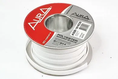 Защитная оплетка Aura ASB-W408 (1б-30м.) белая - фото