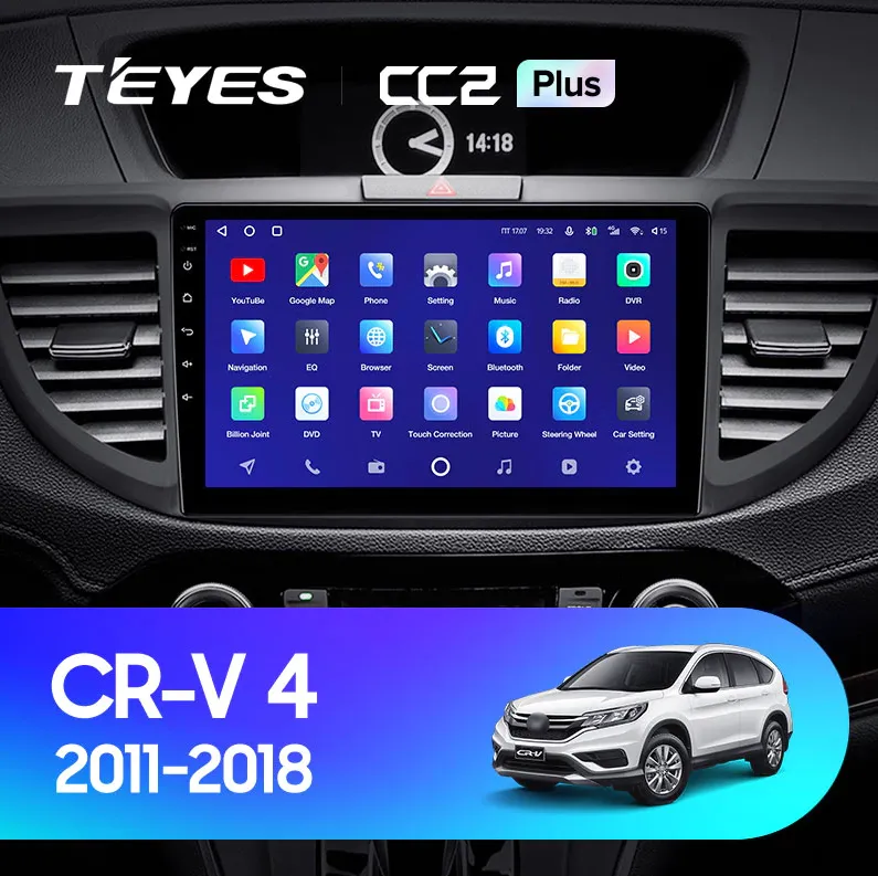 ШГУ Teyes CC3 2К Plus 3/32 GB Honda CRV CR-V 4 RM RE 2011-2018 - фото