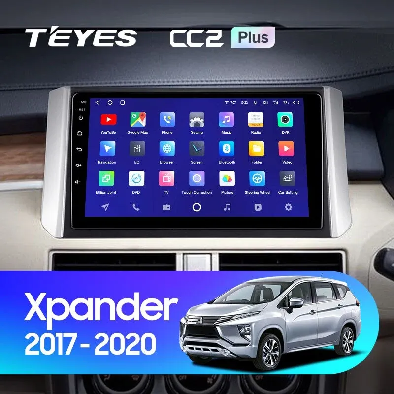 Комплект магнитолы TEYES CC2 Plus 10.2" для Mitsubishi Xpander I 2017-2023