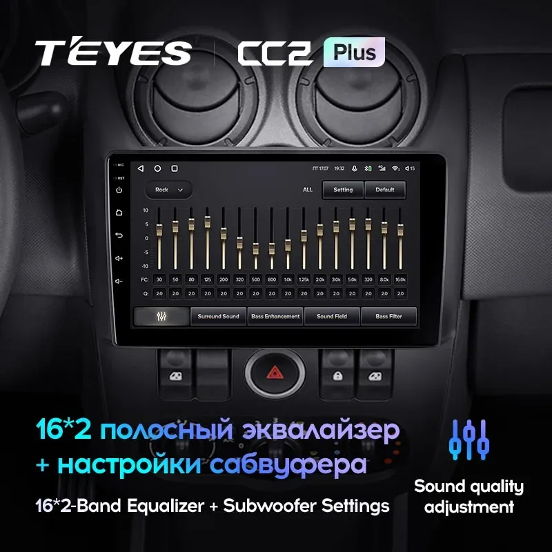 Комплект магнитолы TEYES CC2 Plus 9.0" для ВАЗ (LADA) Largus I 2012-2023