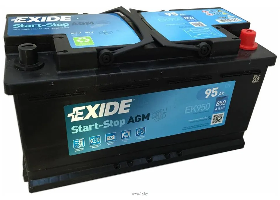 Аккумулятор EXIDE EK950 95Ah 850A - фото Аккумулятор EXIDE EK950 95Ah 850A - фото