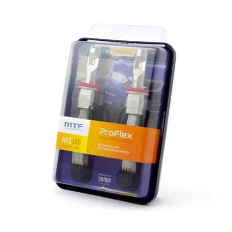 Лампа светодиодная MTF H11 PROFLEX LED 5500K 2500Lm - фото