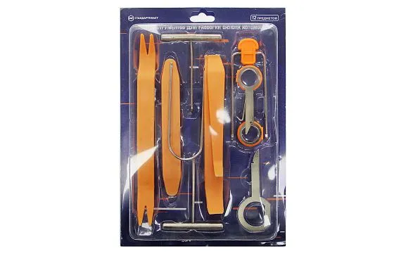 Набор инструментов для разборки салона автомобиля (12 предметов) - фото