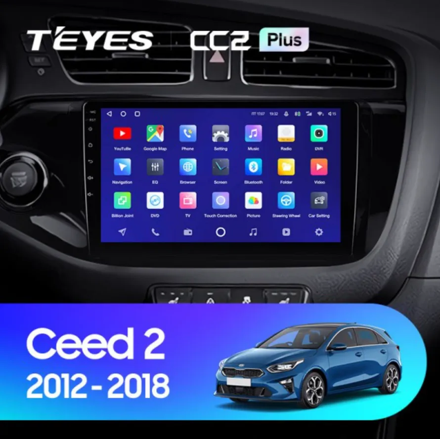 ШГУ Teyes CC2 Plus 3/32 GB KIA Ceed 2 JD 2012-2018 - фото