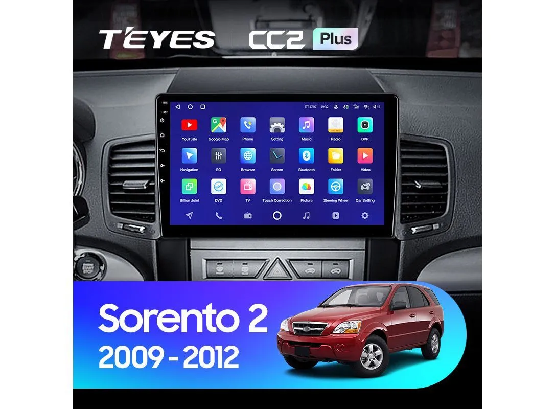 ШГУ Teyes CC2 Plus 3/32 GB Kia Sorento 2 XM 2009-2012 - фото