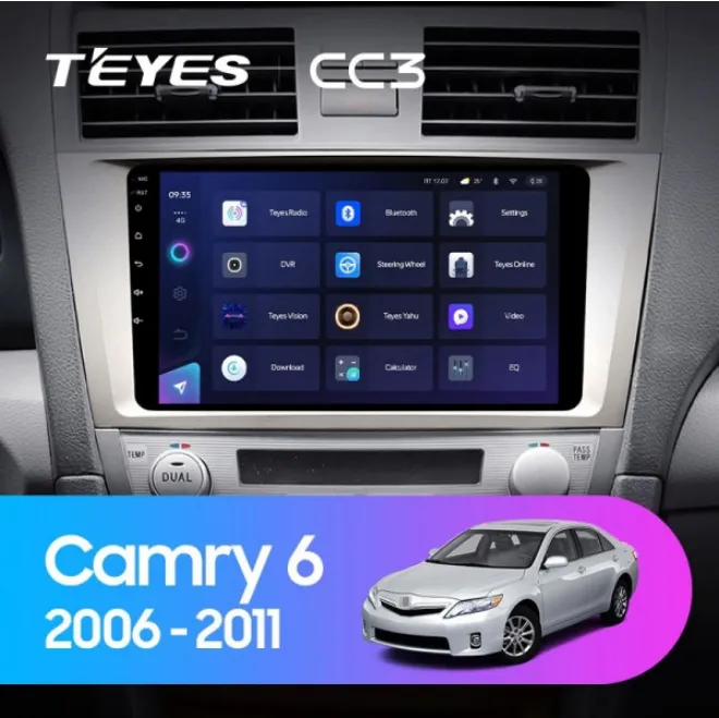 ШГУ Teyes CC3 3/32 GB Toyota Camry 6 XV 40 2006-2011 - фото
