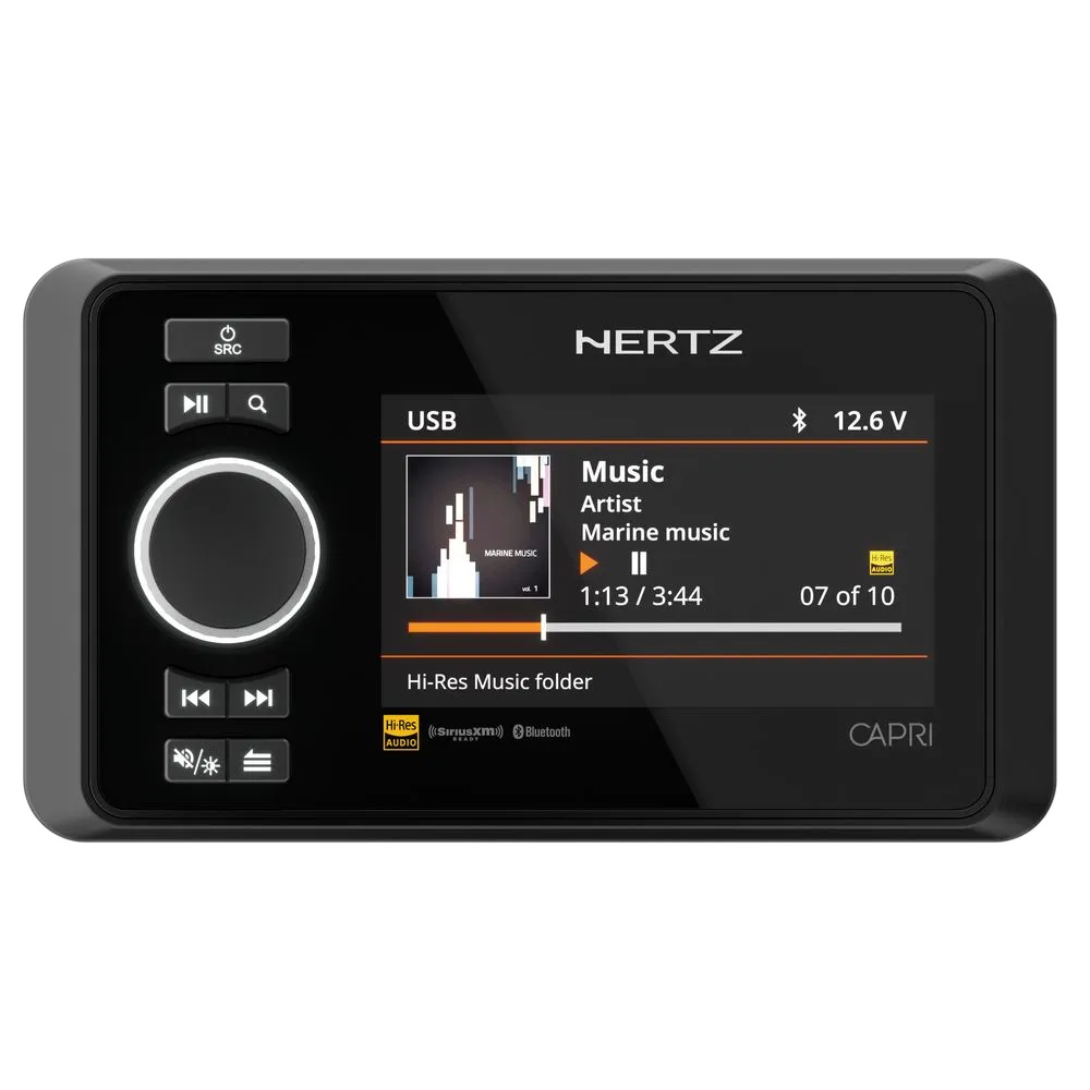 Судовой цифровой медиаресивер Hertz CAPRI HD1 Remote Control - фото