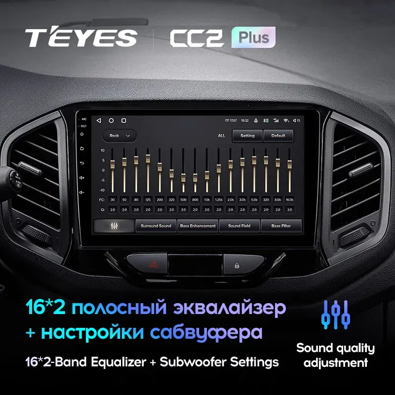 Комплект магнитолы TEYES CC2 Plus 9.0" для ВАЗ (LADA) XRAY I 2015-2023