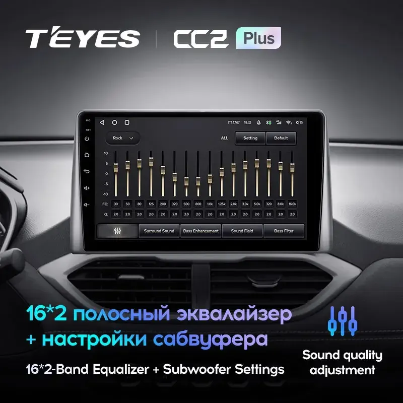 Комплект магнитолы TEYES CC2 Plus 9.0" для Chevrolet Captiva II 2019-2023