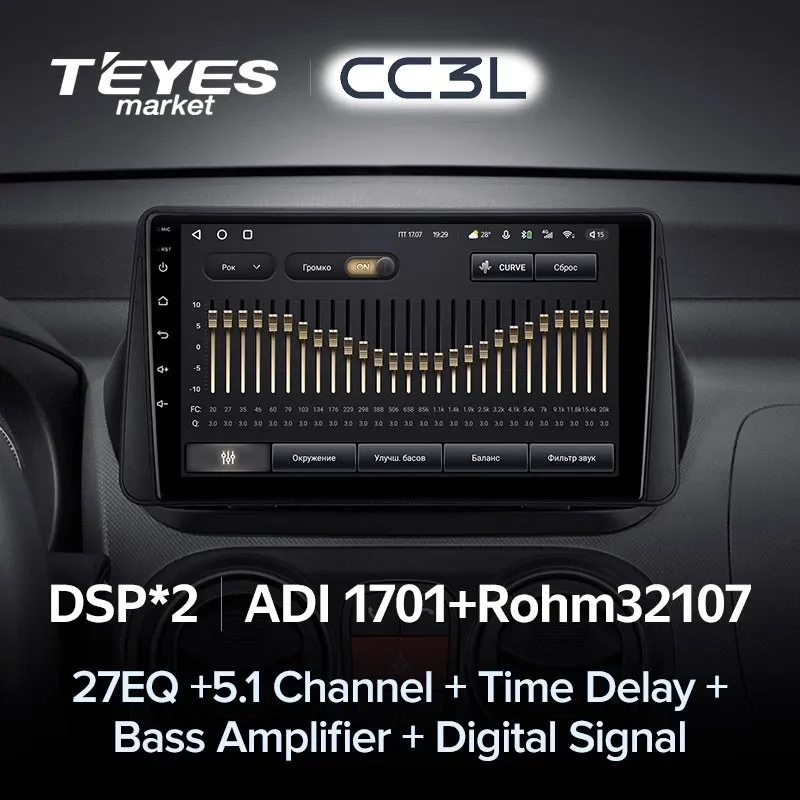 Комплект магнитолы TEYES CC3L 9.0" для Citroen Nemo